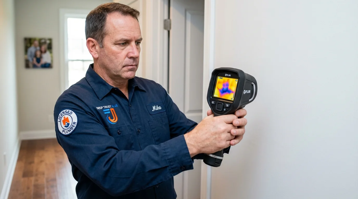 Thermal imaging leak detection by Johns Plumbing LLC in Dravosburg